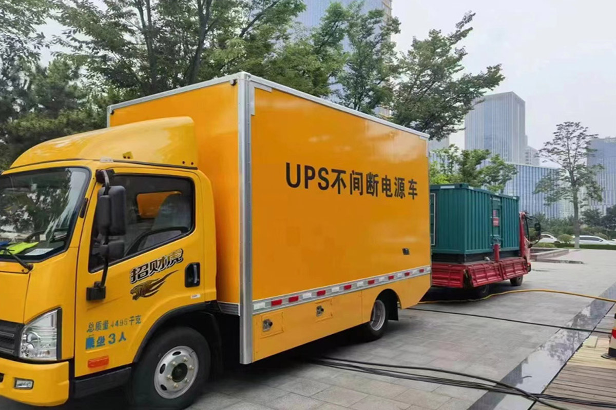 濉溪发电机租赁施工现场